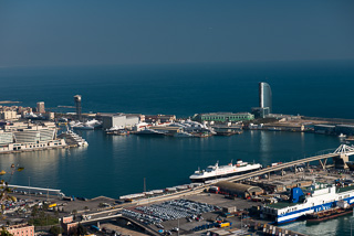 View of Barcelonsa Harbor From The Castle