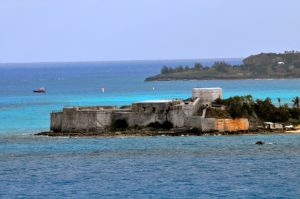 Fort St. Catherine As Ship Departs, Bermuda