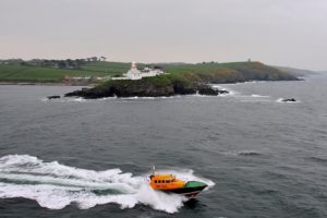 Lighthouse Marking The Entrance to Cobh Harbor