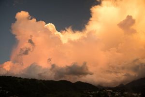 Colorful Thunderstorm Clouds