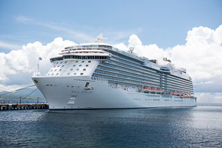 Royal Princess at St. Kitts Pier