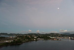 Leaving Castries, St. Lucia