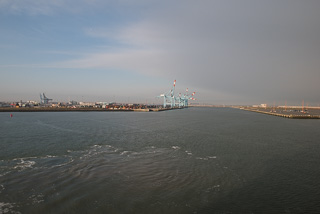 We Are Docking On The Pier On The Right