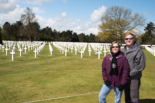 Chuck & Stephanie At The American Cemetery