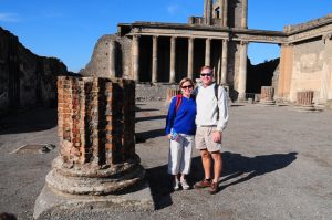 Walking Around the Ruins in Pompeii