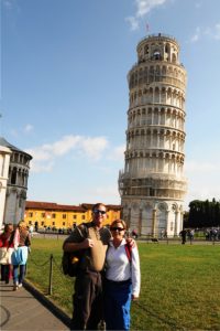 Stephanie & Chuck in Pisa, Italy