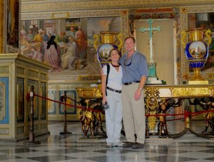 Stephanie & Chuck In The Vatican Museum