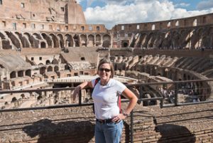 Stephanie In The Colosseum