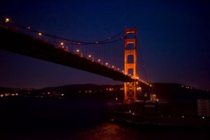 Passing Under Golden Gate Bridge Leaving San Francisco