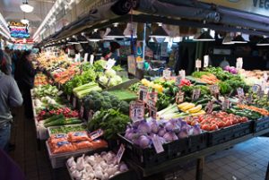 Vegetable Vendor in Market
