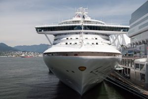 Grand Princess Docked at Canada Place Pier