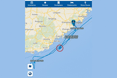 Sea Day – Heading to Shenzhen