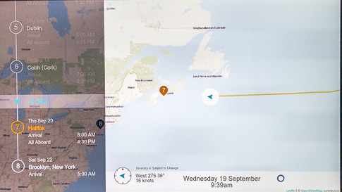 Sea Day – September 19, 2018 Sea Day – September 19, 2018